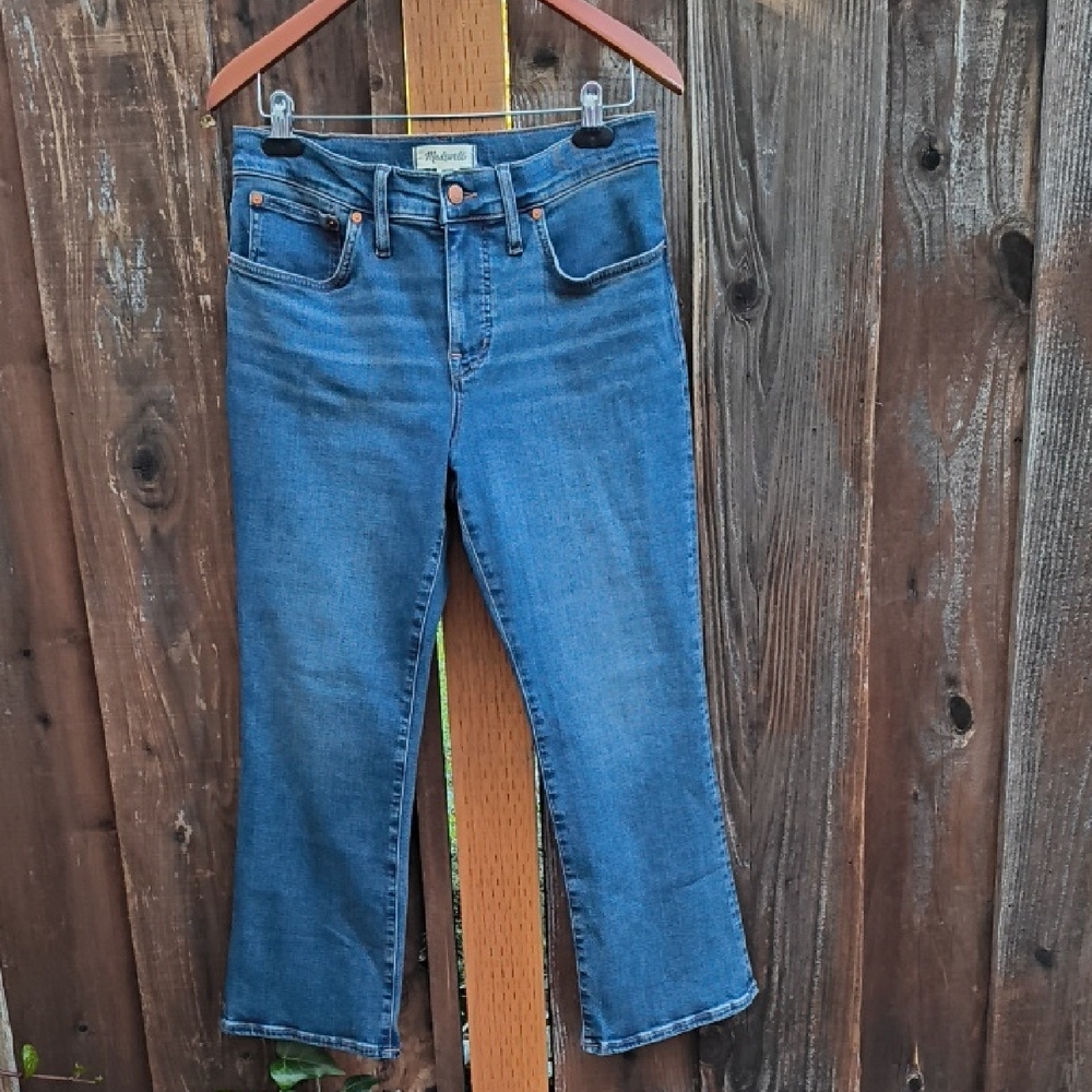 MADEWELL Mid-Rise Kick Out Lenoir Wash Jeans Size 30P